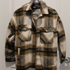 Zara Multicolor Overshirt XS
